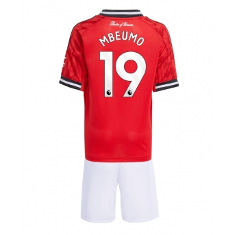 Billige Fotballdrakt Manchester United Bryan Mbeumo #19 Replika Hjemmedraktsett Barn 2025-26 Kortermet (med bukser)